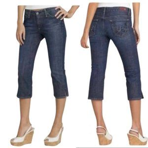 Adriano Goldschmied Entourage Athena cropped blue jeans
